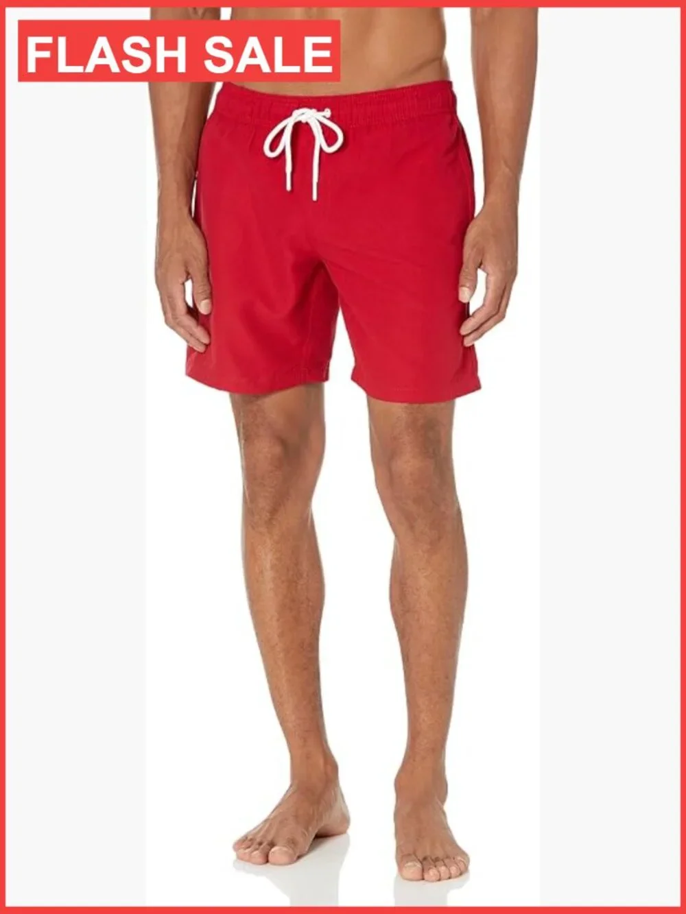 Men's Swim Trunks with Mesh Lining, Pockets, Drawstring Closure